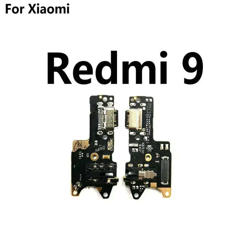 New Microphone Module+USB Charging Port Board Flex Cable Connector Parts For Xiaomi Redmi 9 9A