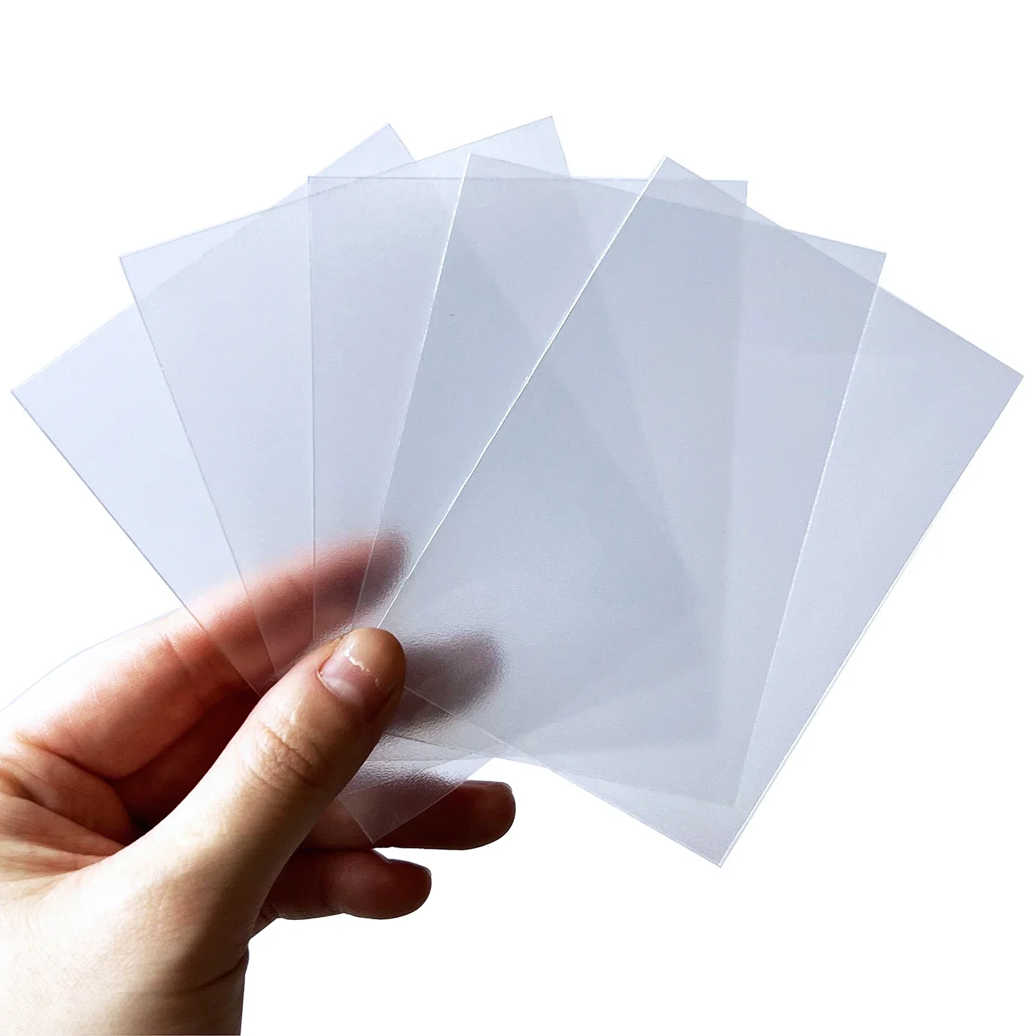 60CT Outer Clear Card Sleeves for Trading Card Board Game Matte Cover Deck Protectors 69x94mm Fits Standard Size TCG/PKM/MTG
