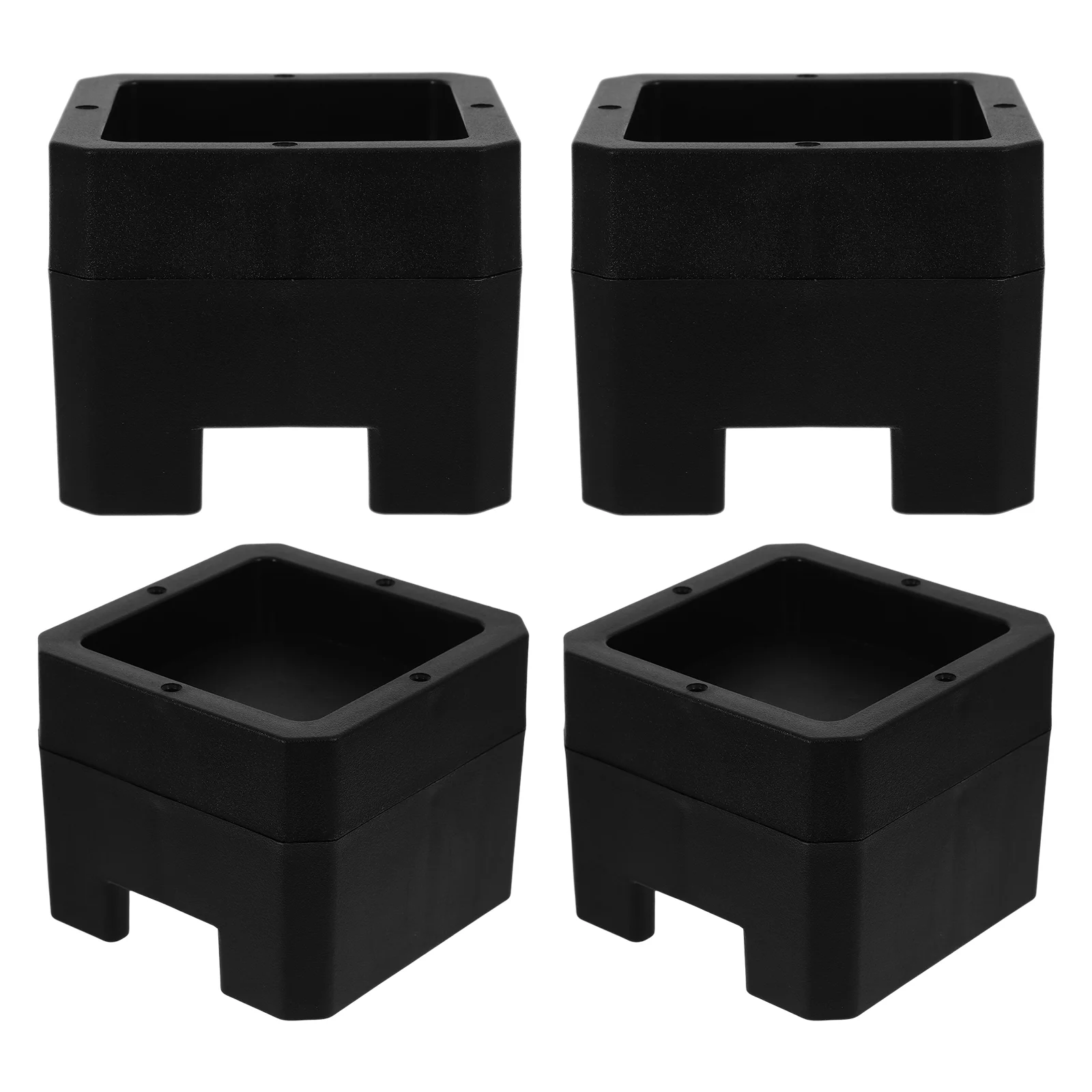 

4 Pcs Bed Mat Risers for Table Legs Lift Caster Furniture Wheel 910X910X730CM Sofa Lifts Black Raisers