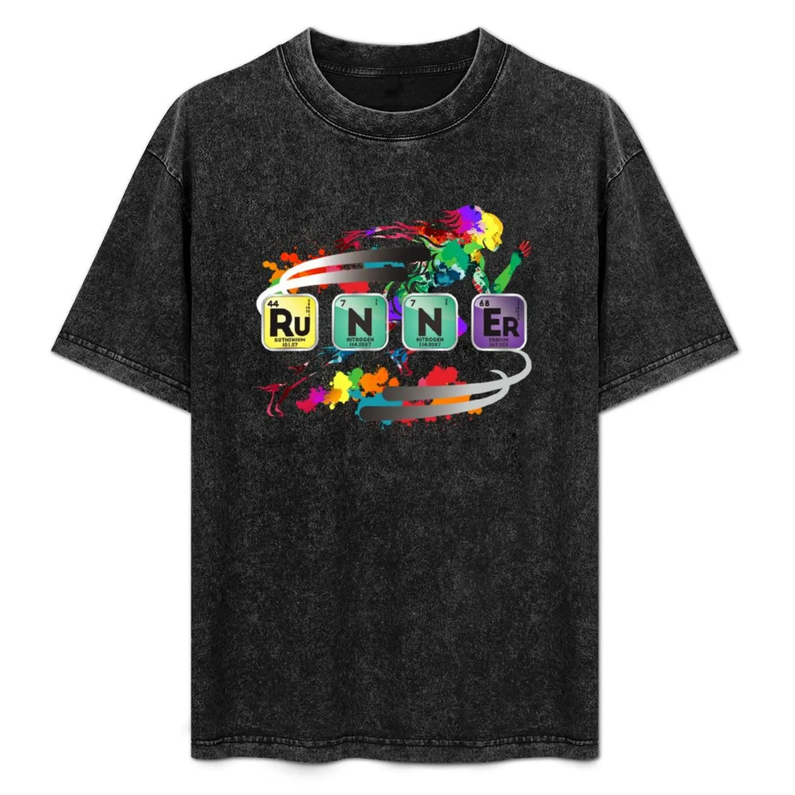 

Runner Periodic Table Chemistry Running Student Gift T-Shirt High Quality Durable T-Shirt