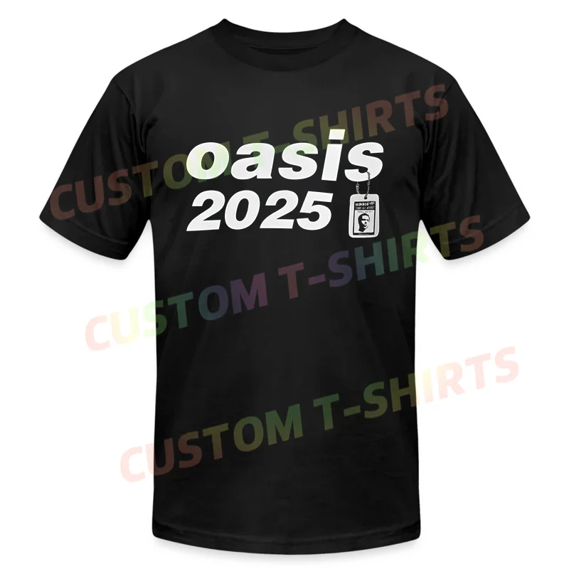 2024 Men T Shirt Casual Oasis 2025 Reunion Concert T-shirt Graphic Summer Short Sleeves 100% Cotton S-3XL