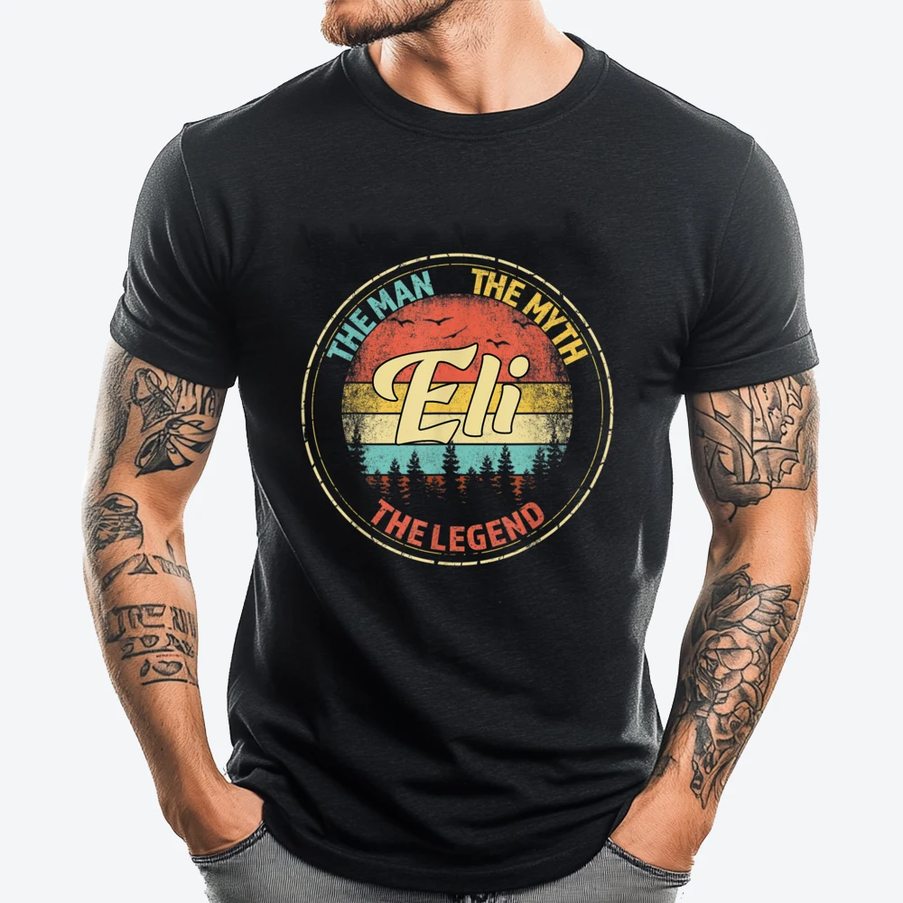 

Eli The The Myth The Legend Men Personalized Name Plain Shirt Comfortable Valentine's Day Creative