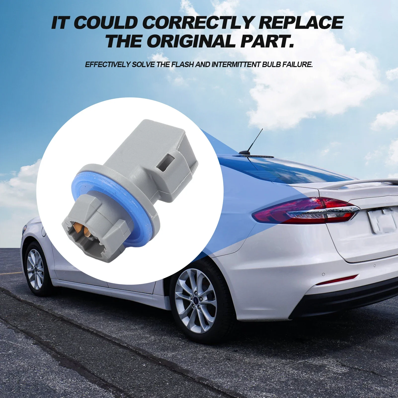 2 قطعة أضواء لوحة الترخيص المقبس لمبة حامل قاعدة الملحقات F81Z13411AA لفورد F150 F250 F350 #2