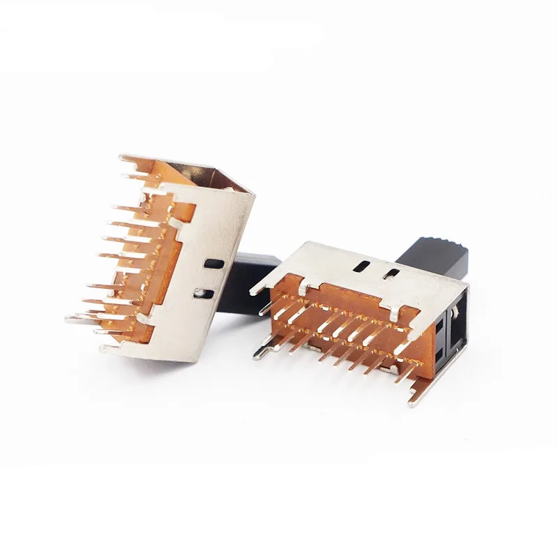 5pcs SS-43D01 vertical 3-position sliding switch toggle switch dual 16-pin three-position audio power amplifier toggle switch