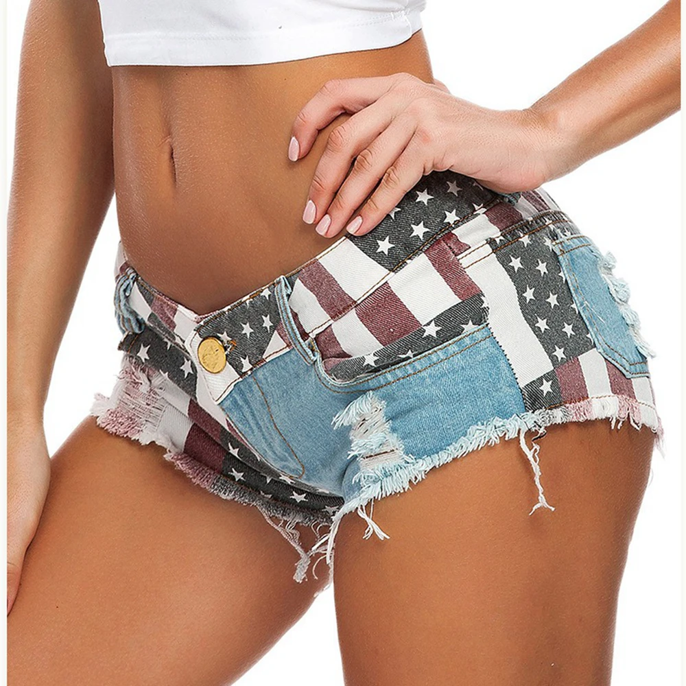 Dames Nationale Vlag Denim Jea - Denim Shorts Women recensie en prijs