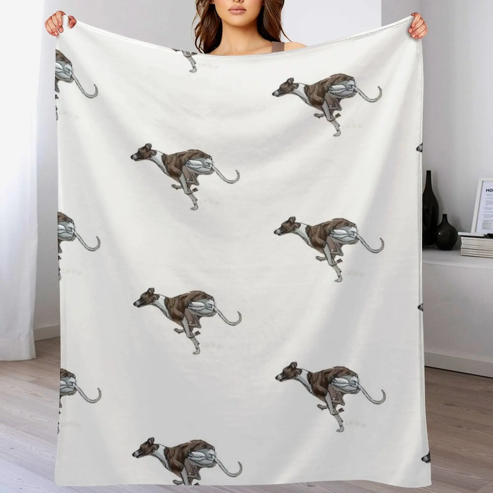 

Whippet Throw Blanket Decorative Sofa Quilt Bed christmas gifts Blankets