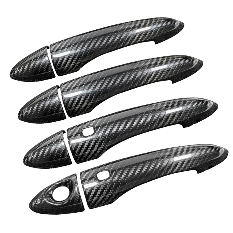 Mega Sale Car Exterior Door Handle Cover Trim Sticker Real Dry Carbon Fiber for Alfa Romeo‌ Stelvio Giulia 2015-2025