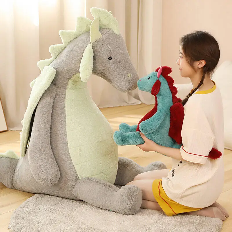 

Giant Lovely Dinosaur Peluche Toy Kawaii Dragon Plush Dolls Animal Pillow Stuffed Soft Baby Kids Appease Birthday Gifts DY10159