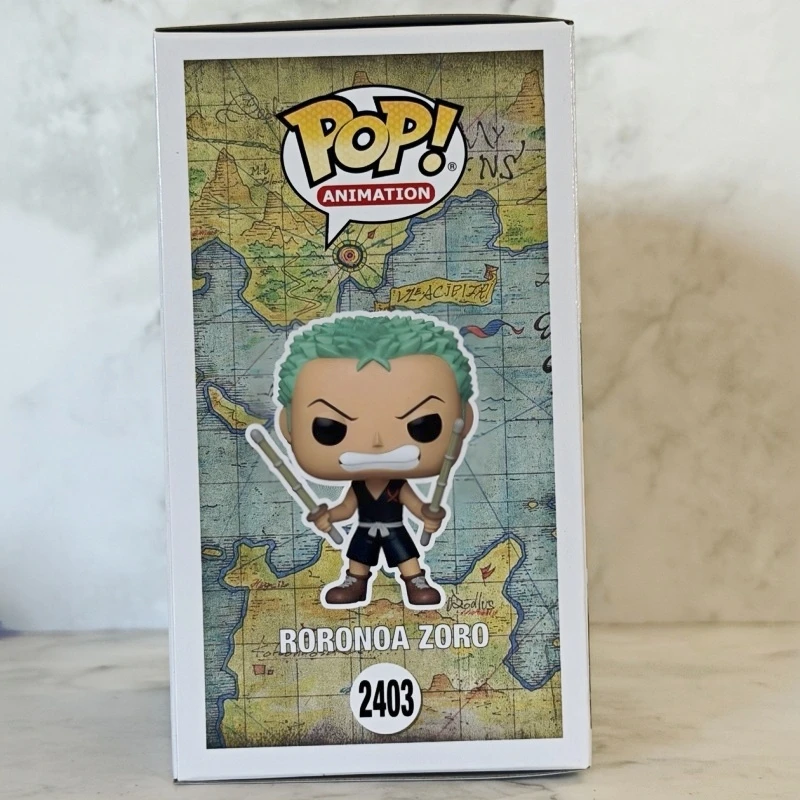 Funko Pop! Original Animation One Piece Roronoa Zoro #2403 Vinyl Figure - Anime Collectible Model Desktop Ornament Gift for Fans - view 3
