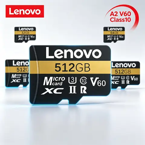 Lenovo V60 U3 512GB High Speed SD Card for Camera Drone - Support 4K Full HD Video Cartao De Memoria Flash Memory Cards