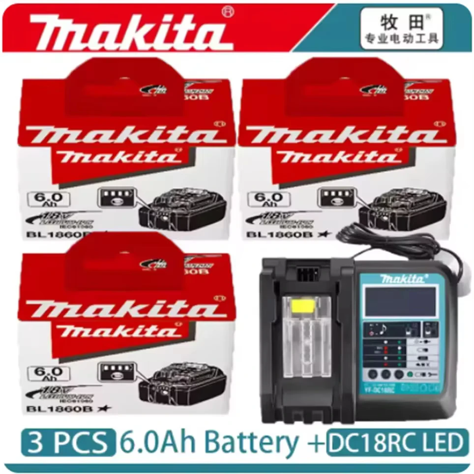 

️ Оригинальный аккумулятор Makita, аккумулятор 18 В, 9,0 Ач, электроинструмент BL1830 BL1840、BL1850、BL1860B、 Makita 18 В
