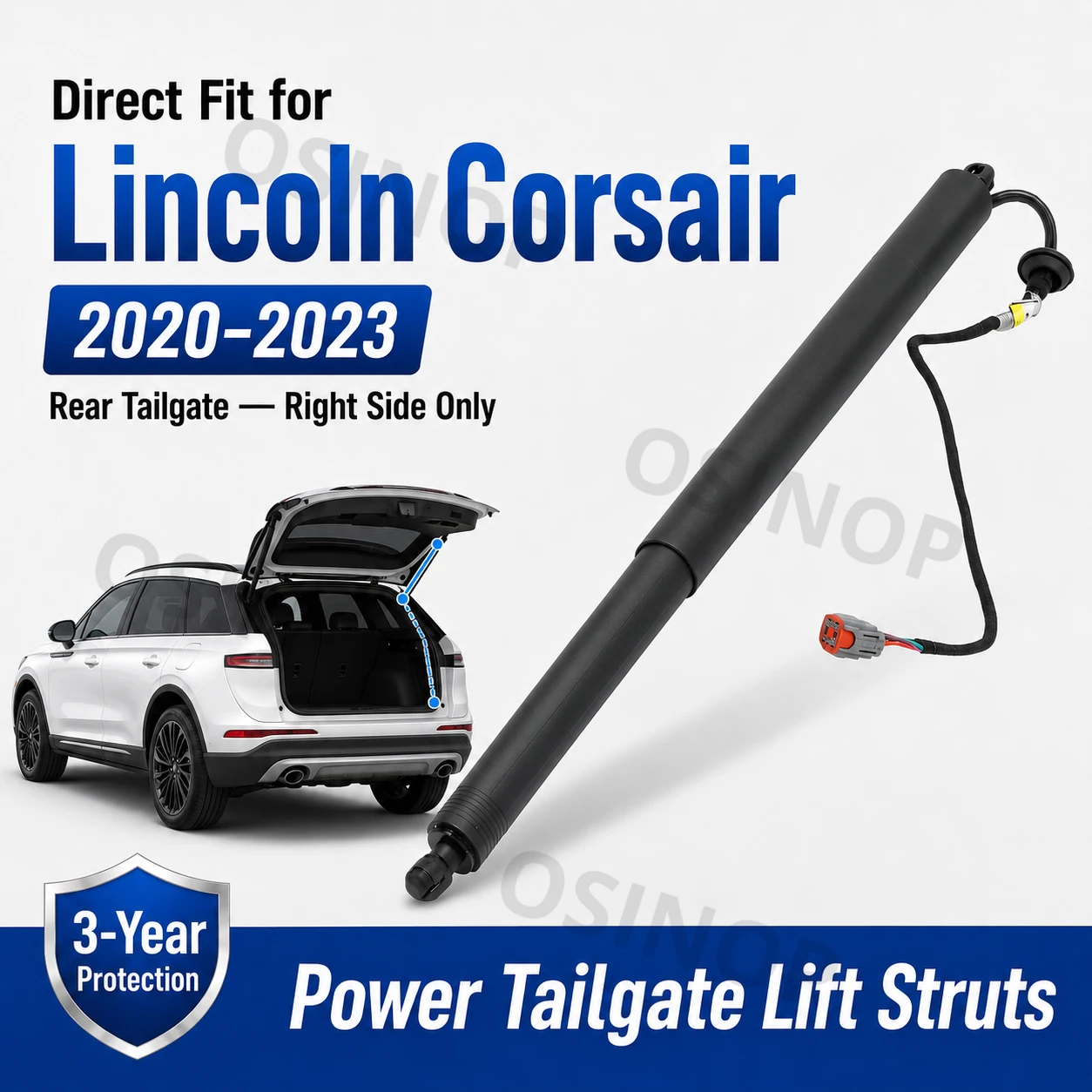 Rear Right Passenger Power Hatch Lift Support for Lincoln Corsair 2020-2023 Electric Trunk Shock Absorber Gas Spring Replacement