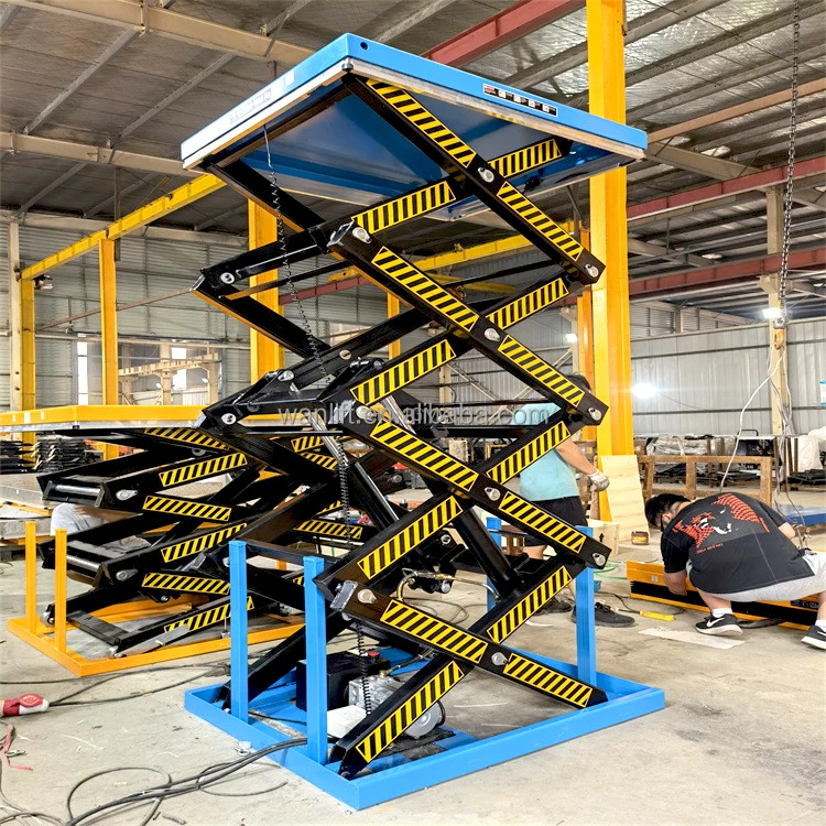 Heavy Duty Automatic Fixed Vertical Hydraulic Scissor Lift Platform High Quality Lift Platform Electric Lift Platform Table