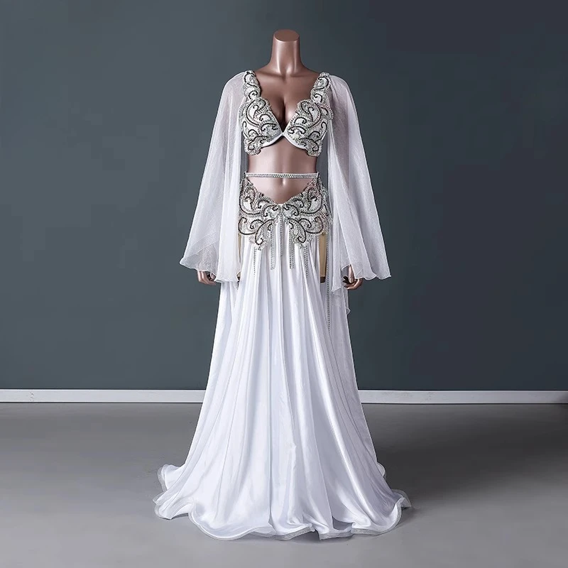 ที่กําหนดเอง Belly Dance เครื่องแต่งกาย 2025 ใหม่เครื่องแต่งกาย Piaoshan Grand Swing กระโปรงการแข่งขันเครื่องแต่งกายชุด