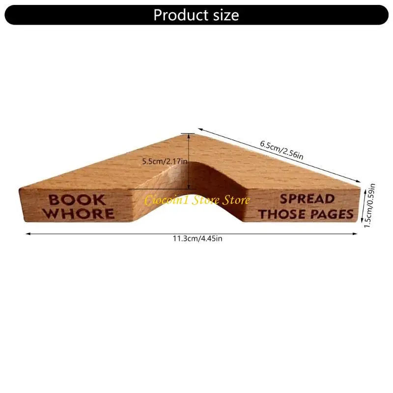 حامل صفحة إصبع الإبهام، حامل صفحة الكتاب الخشبي، علامة صفحة الكتاب الخشبية، الإشارات المرجعية الخشبية لقراءة المعلم الطلابي