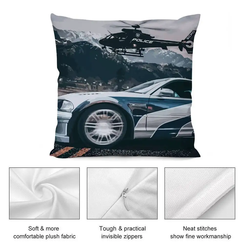 فيلم F-Fast وF-Furious كيس وسادة السيارة قصيرة أفخم الوجهين طباعة ساحة رمي وسادة تغطي أريكة وسادة المنزل ديكور #5