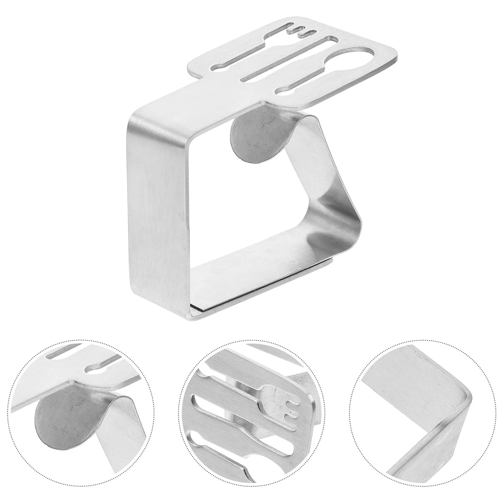 6Pcs Table Cloth Clip Stainless Steel Tablecover Clamp Non-Slip Windproof Outdoor Indoor Party Picnic Fixing Clamps
