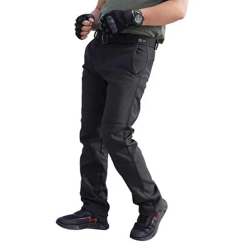

Soft Plus Velvet Windproof Waterproof Mountaineering Ski Pants Cold-proof and Warm Men's Outdoor Pants