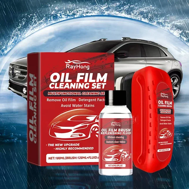 Aivc Glass Oil Film Remover Car Windshield Water Spots Stain Removal Paste Window Clear Vision Polisher Czyszczenie samochodu Detailing