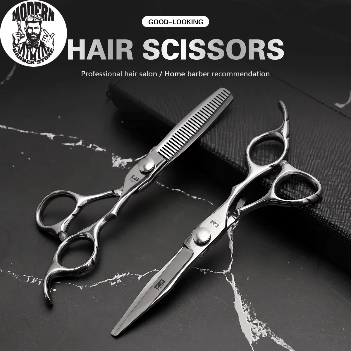 

Professional Barbershop Scissors For Hair Thinning Clipper 6 Inches Stainless Steel Hairdressing Styling Trim Hair Cutting Tools