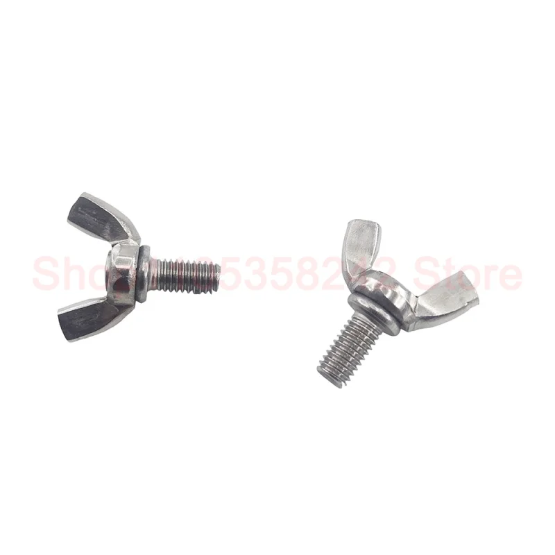 2/10/20Pcs Butterfly Wing Bolts M3 M4 M5 M6 M8 M10 Hand Tighting Wing Head Thumb Screws 304 Stainless Steel DIN316