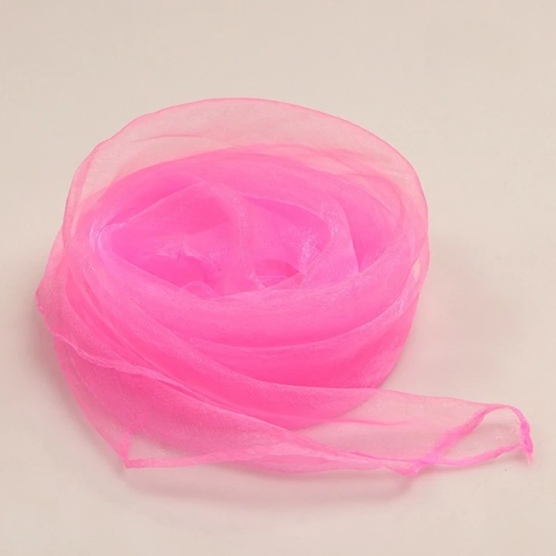 1pc 60x60cm Candy Colors Sheer Transparent Organza Chiffon Scarf Girls Women Dance Performance Square Neck Scarf view 5