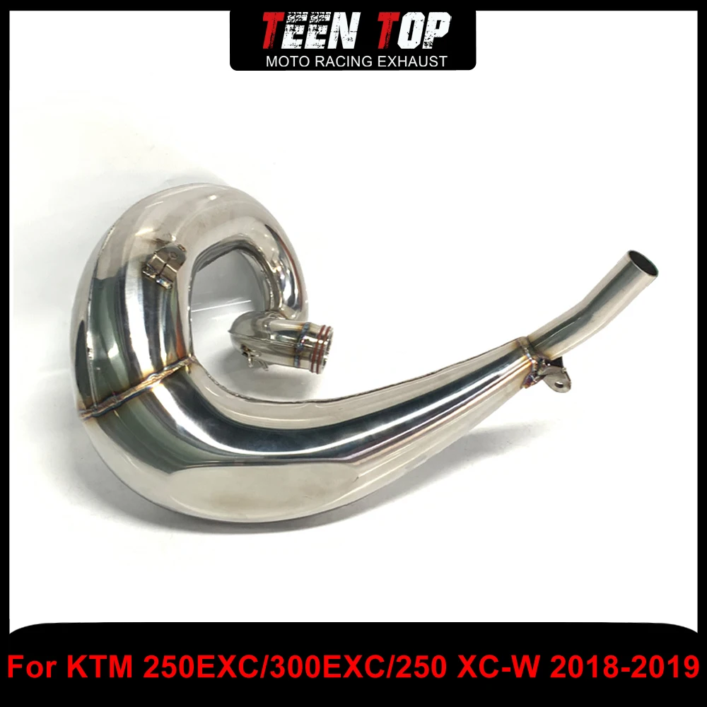

For HUSQVARNA TC250 TE250 TE300 17-18 Offroad Bike Exhaust Header For KTM 300 EXC 250 XC-W 250SX Exhaust Elbow 30mm Stainless