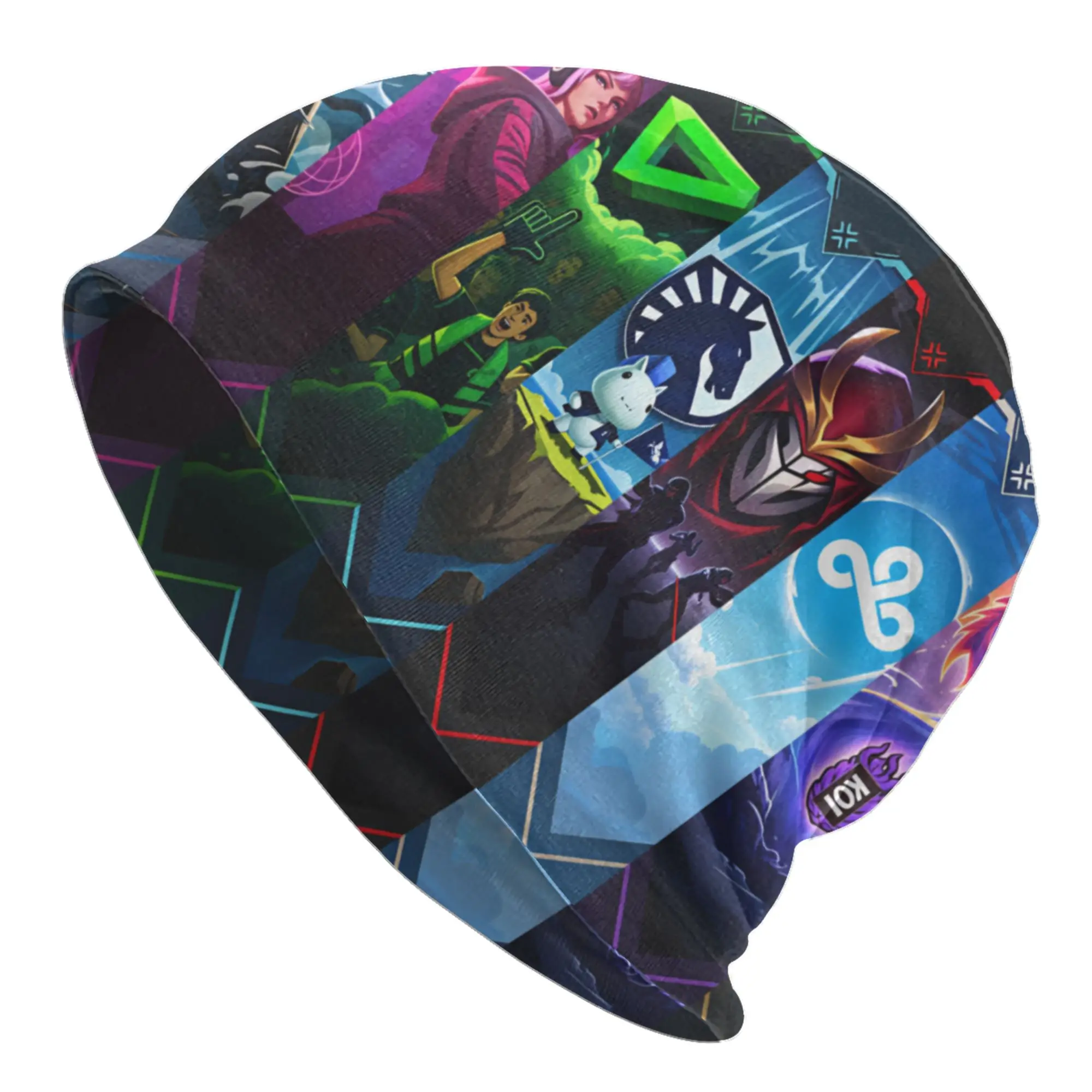 Game V-Valorants Skullies Beanies Caps Unisex Winter Warm Knitting Hat Men Women Street Adult  Bonnet Hats Outdoor Ski Cap
