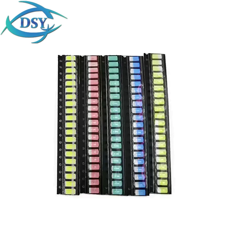 SMD LED ديود أطقم 0603 0805 1206 1210 5730 100 قطعة = 5 ألوان أحمر أخضر أصفر أبيض أزرق X 20 قطعة تشكيلة الثنائيات LED #6