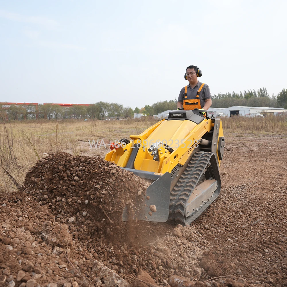 AUSTTER Компактный гусеничный мини-погрузчик Kubota D1105 с дизельным двигателем, 25 л.с. AUSTTER Компактный гусеничный мини-погрузчик Kubota D1105 с дизельным двигателем, 25 л.с.
