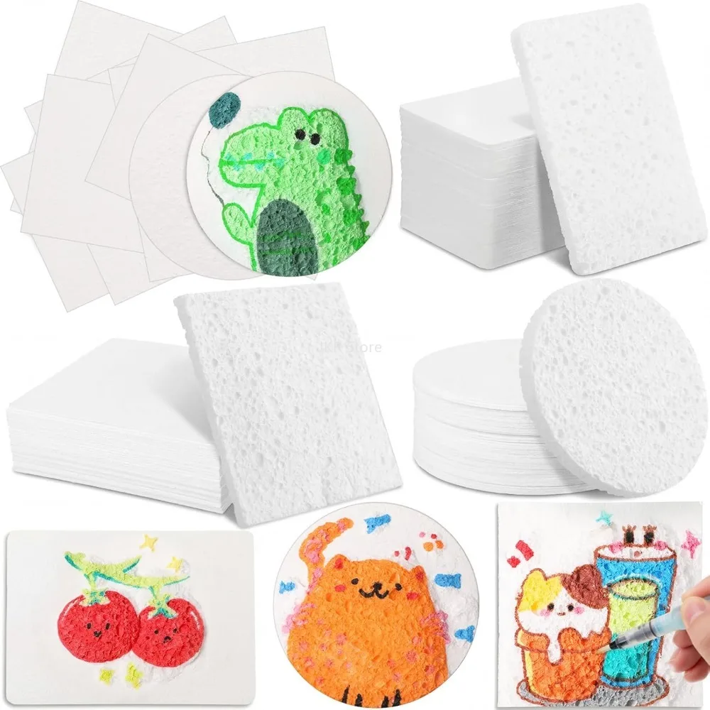 Magic Puffy Foam Texture Paper 3D Painting Craft Board for Kids DIY Drawing Art Sponge Canvas Educational Handicraft Toy