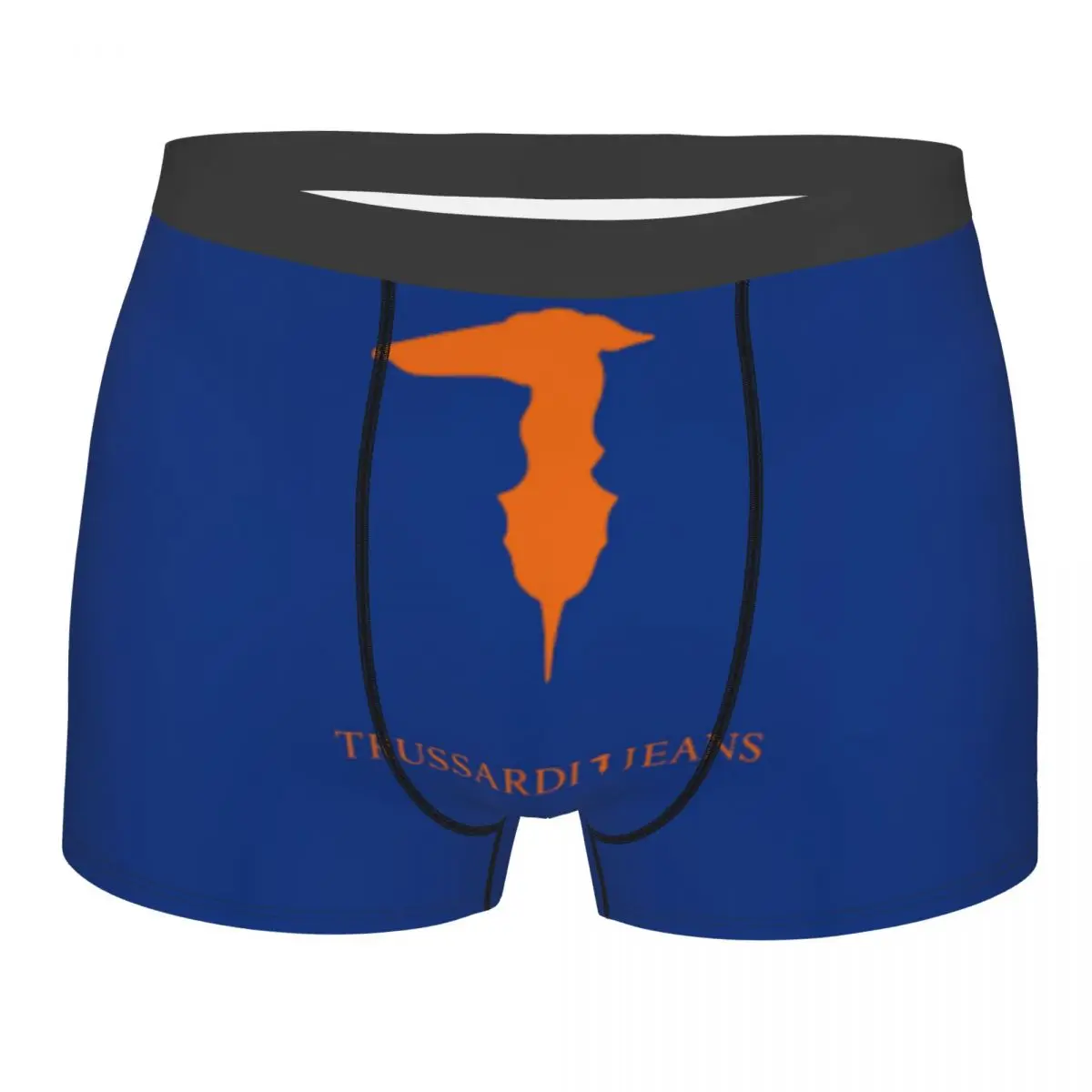 

Мужские шорты-боксеры с логотипом Trussardis на заказ, нижнее белье с 3D принтом, трусы, дышащие трусы