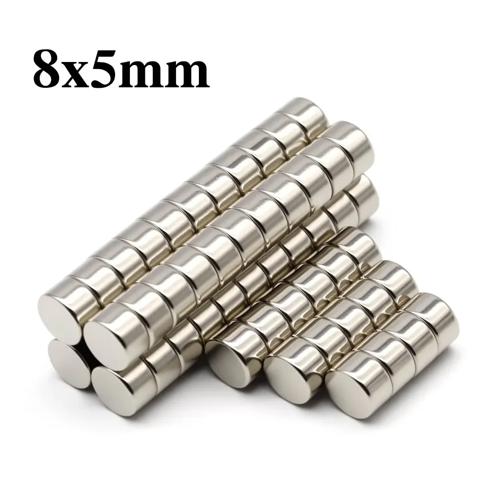 

8x5mm Super Powerful Round Magnet Neodymium Magnet NdfeB N35 Strong Permanent Magnetic imanes Refrigerator Magnet