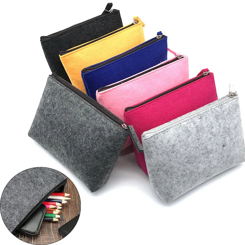 Organisateur numérique en feutre, sac à cosmétiques de voyage, portefeuille pour dames, sac à cosmétiques, fourre-tout, accessoire pour ordinateur portable, organisateur de bureau