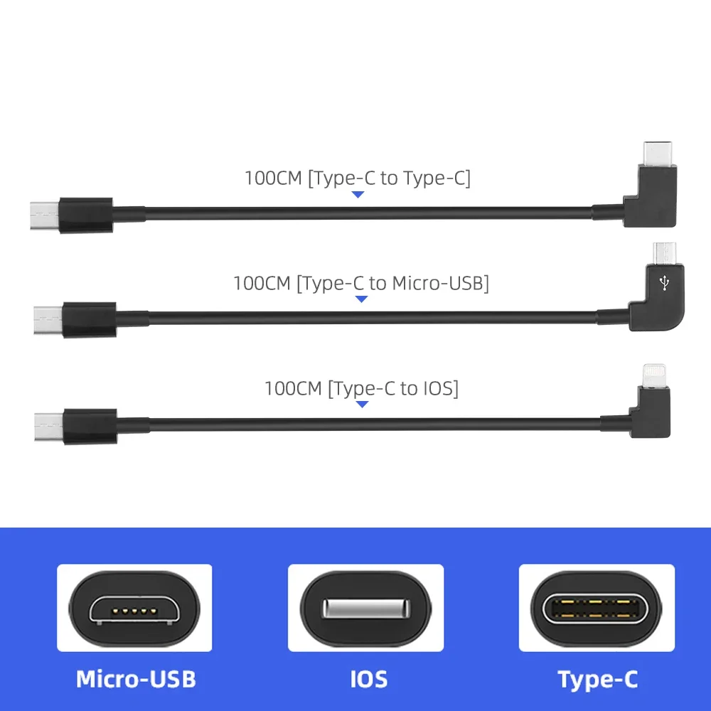 DJI 아바타 고글 2/V2용 데이터 케이블 전화 태블릿 DJI FPV 콤보 액세서리용 마이크로 USB Type-C 전송 날짜 라인 어댑터