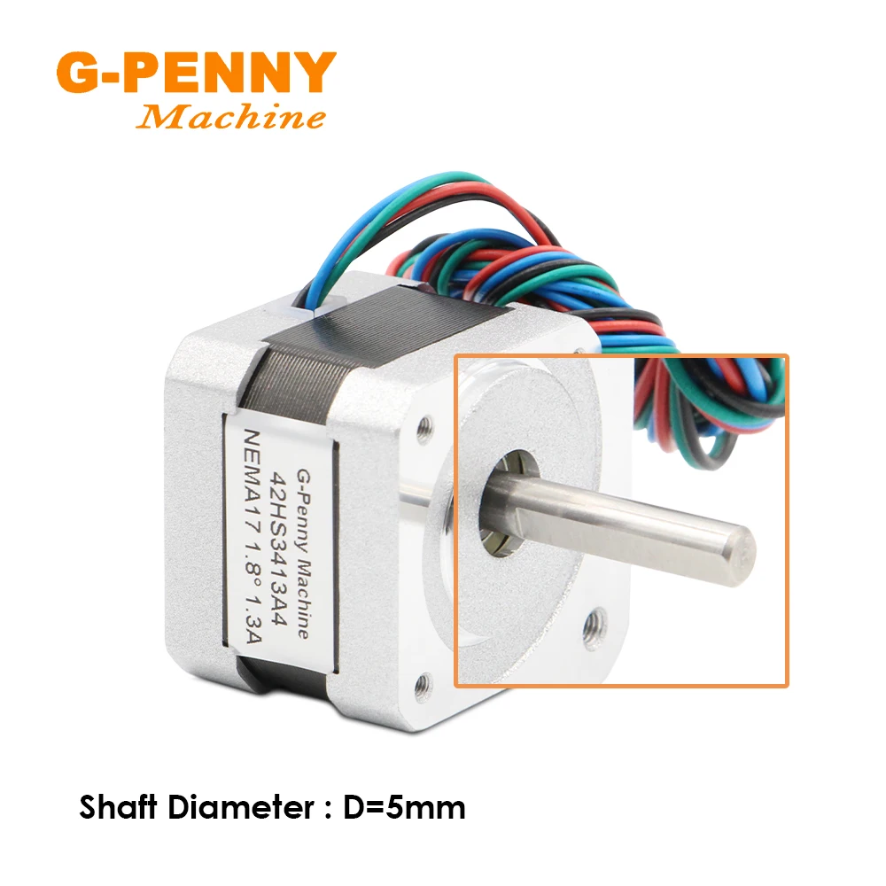 Gratis Ongkir Nema17 42HS3413A4 Stepper มอเตอร์1.3A 0.26N.M 37OZ-IN 1.8องศา4-สำหรับ3d Printer Cnc