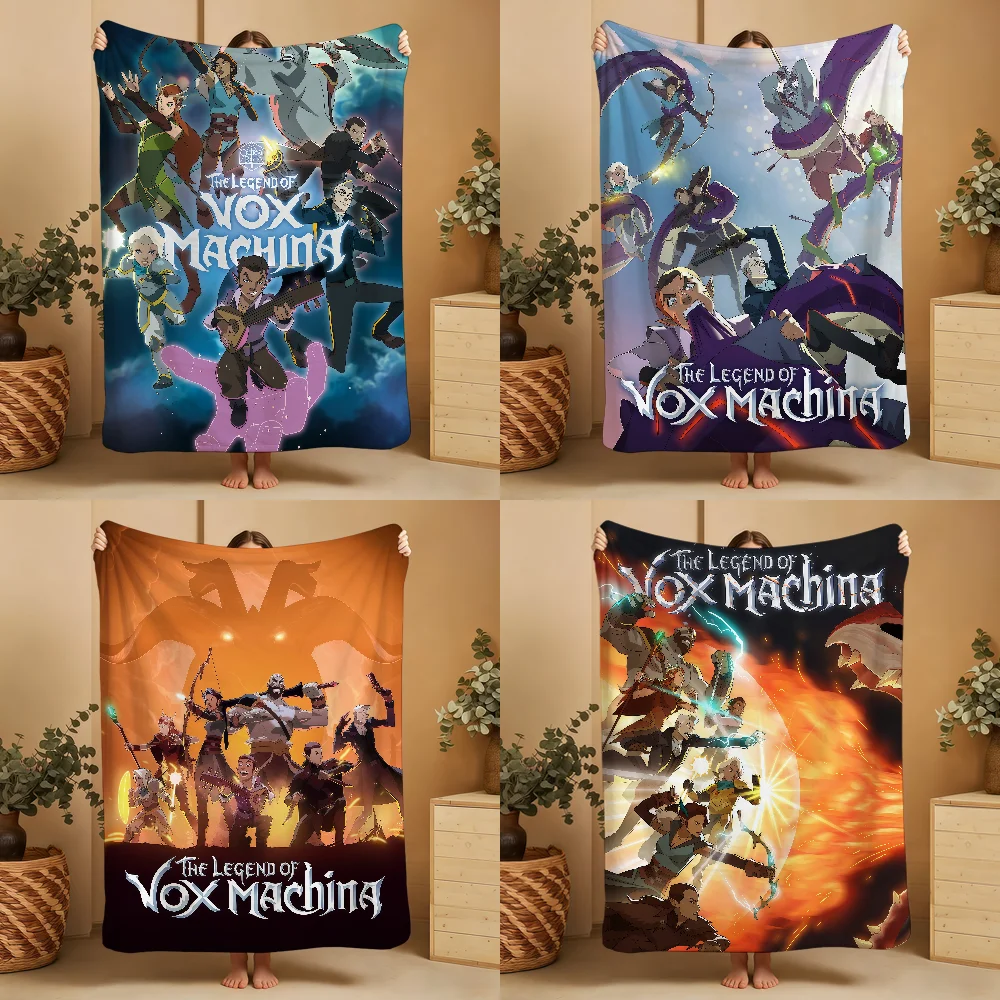 L-LegendS-ES V-Vox M-MachinaS Blanket Throw Super Cosy Plush Living Room Sofa Couch Childish Birthday Gifts