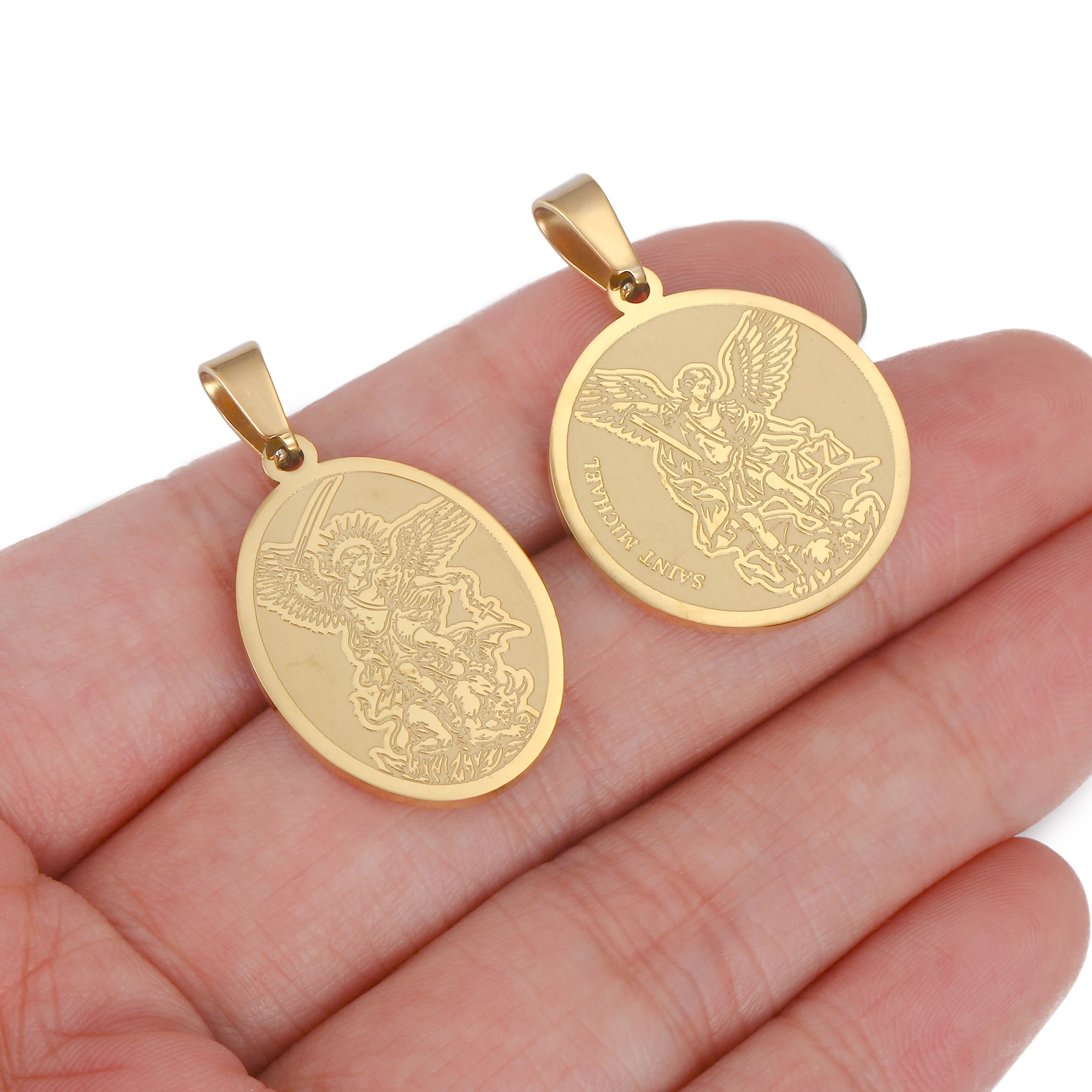 Oval Virgin Mary/St.Michael/St - đánh giá và giá Jewelry Making Michaels