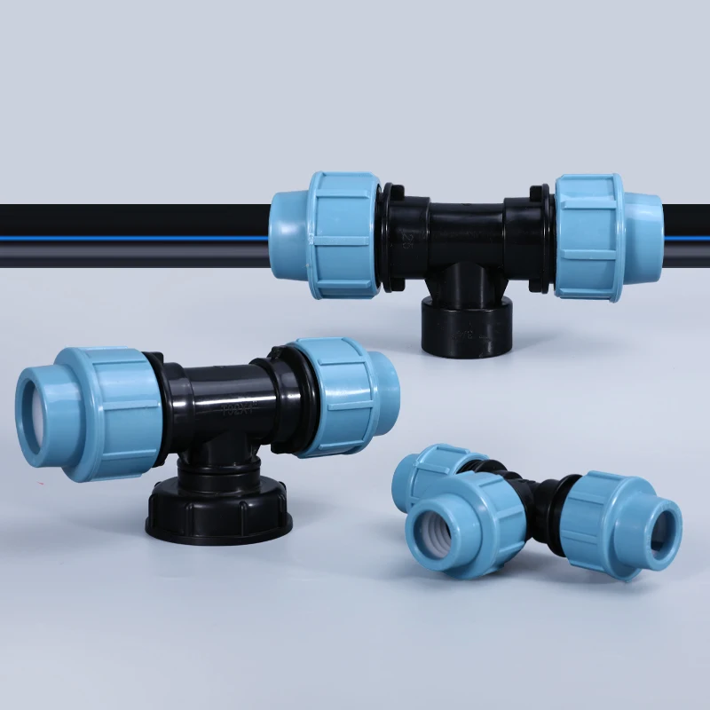 Plastic PE Water Pipe Quick Connection 20/25/32mm Straight Connectors IBC Tank Adapter Plumbing Pipe Fittings