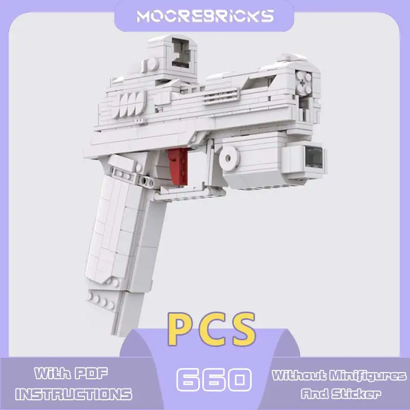 High-tech P320 Block Gun Model Military Shooting Weapons Technology Bricks Boys Assembly Toys Set Children's Birthday Gift