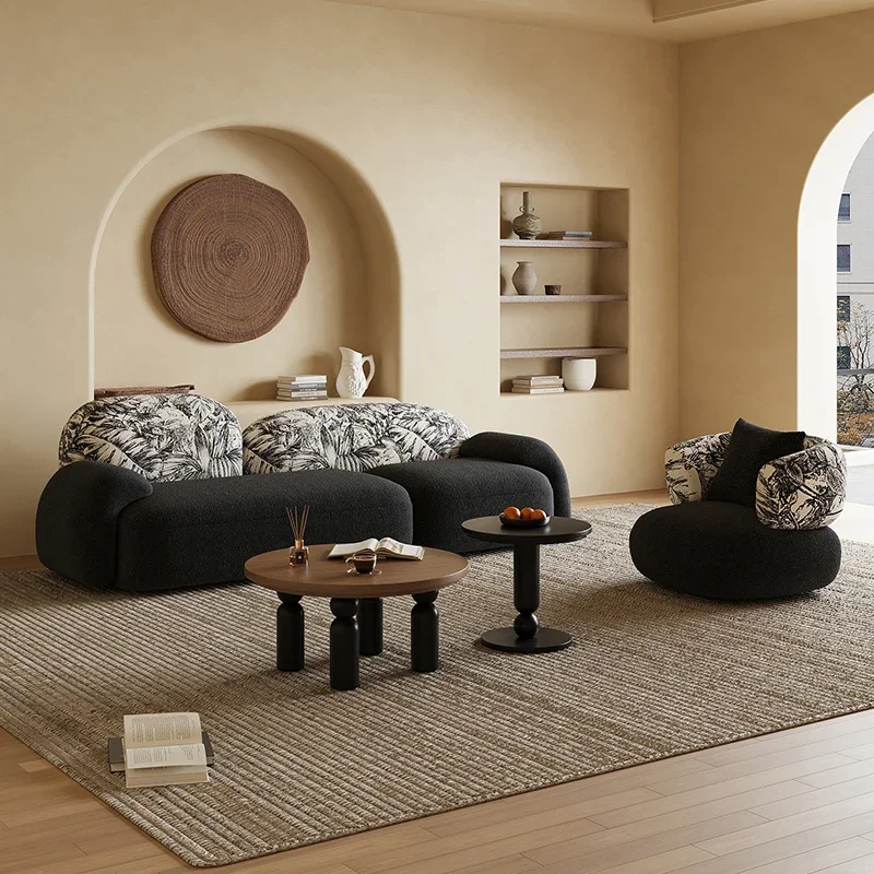 Réplica de Sofá para Sala de Estar, Diseño Estético, Madera Vintage, Sofá Princesa, Muebles de Diseño, Muebles Modernos