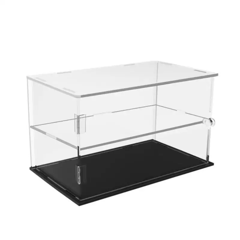 2 Layer Acrylic Display Case For Car Model,Figure,Lego,Collectibles,Gundam; Dustproof Blind Box Storage Countertop Showcase Box