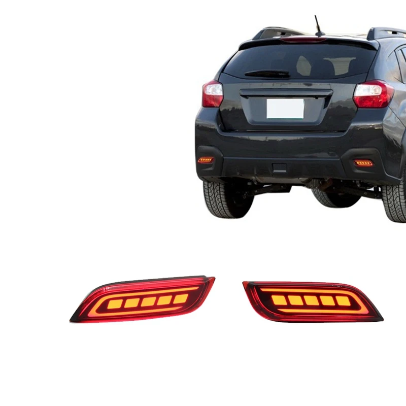 Car Rear Bumper LED Taillight Dynamic Turn Signal Lights Reflector Light Brake Light For Subaru Impreza WRX Legacy