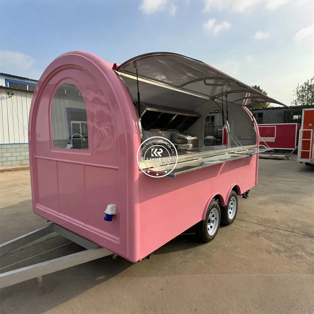 

USA Standard Fast Food Truck Pizza BBQ Kitchen Mobile Restaurant Hot Dog Carts Concession Food Trailer Cart Foodtruck