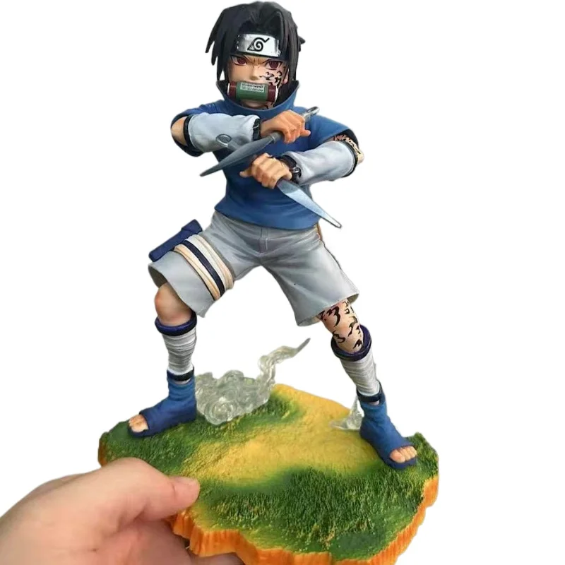 14 cm Nieuwe NARUTO Anime Figuur Uchiha Sasuke Periferie PVC Leuke Model Standbeeld Desktop Decoratieve Ornamenten Kinderen Verjaardagscadeautjes Speelgoed