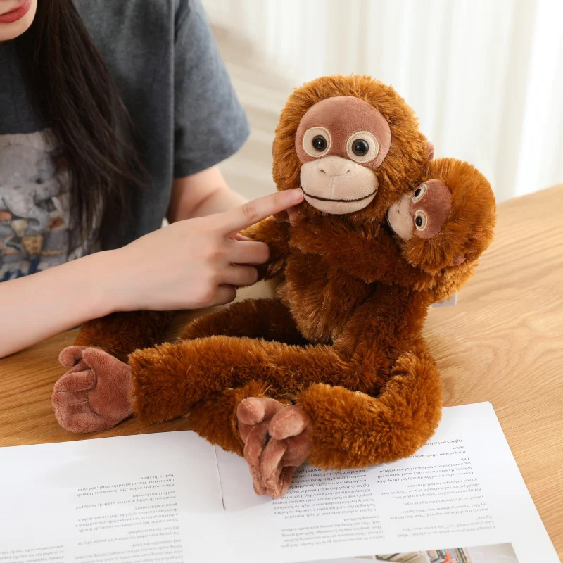 50/70CM Schöne Lange Arm Affe Suspension Plüsch Spielzeug Kreative Simulation Ausgesetzt Faultier Orang-utan Lemur Plushie Kissen puppe – Detail 12