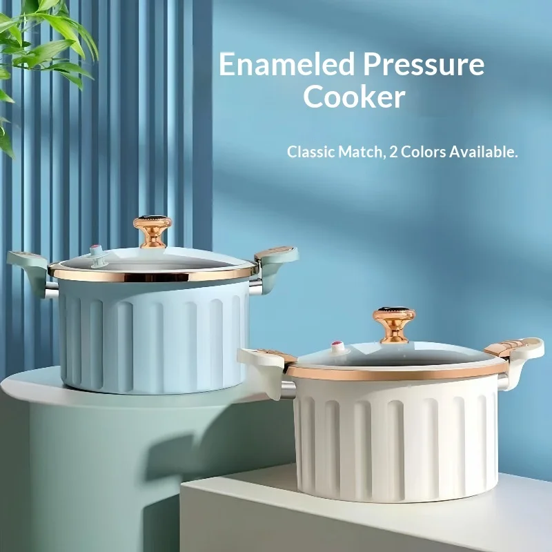 

Soup Stock Pots Cooking Large Capacity Nonstick Dual Handles Soup Stew Pot Multifunction Slow Cooker Induction Compatible