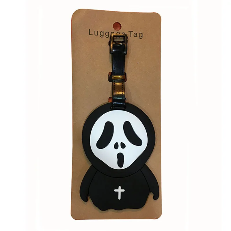 Disney The Nightmare Before Christmas Travel Accessories Luggage Tag Silica Gel Suitcase ID Addres Holder Baggage Boarding Tag