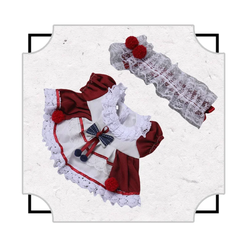 Speelgoedaccessoires 20 cm kleding voor poppen Pop Lolita-jurk Mooie pluche poppenkleertjes