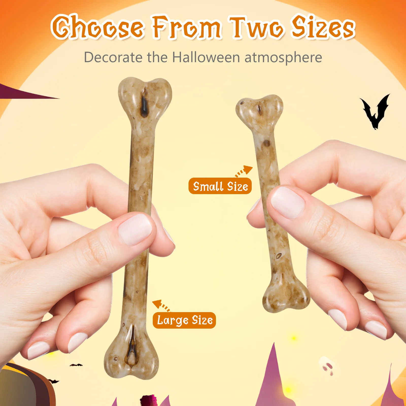 20pcs Simulated Decorations DIY Small Fake Artifical Bone Decor Halloween Charm Plastic Bone Accessories